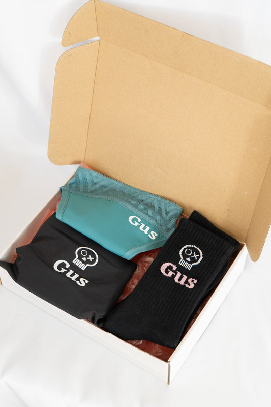 Gus Gift Box - Black Ankle Sock